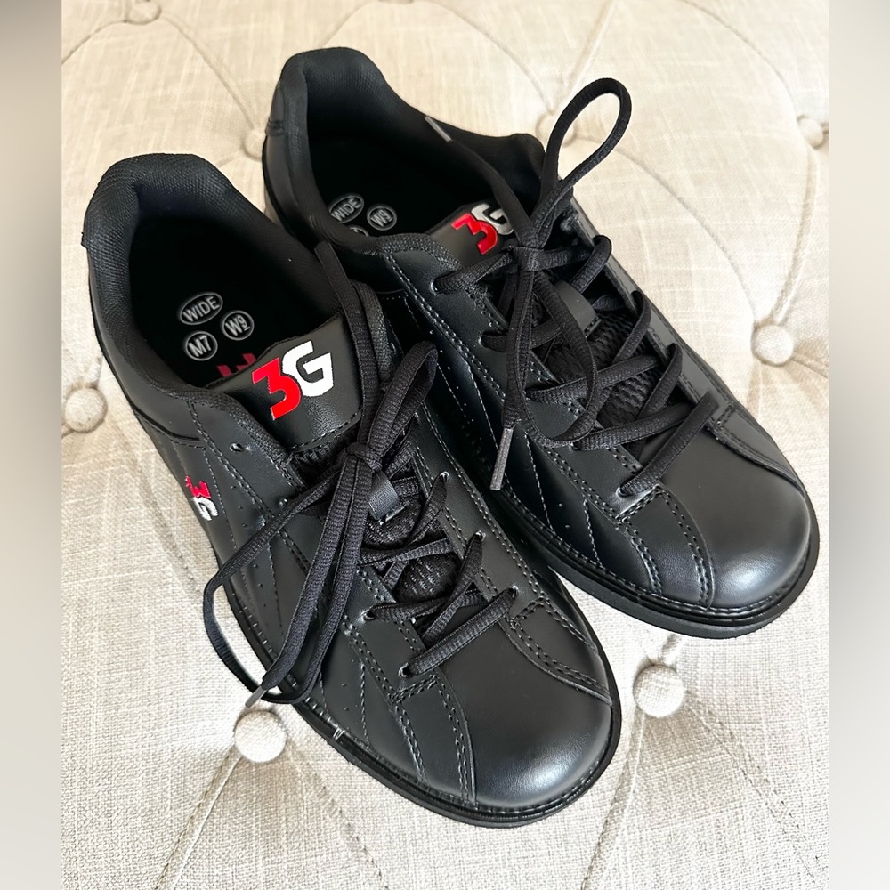 3G Men's Women’s SK 200W Kicks Bowling Shoes Black Men’s 7 Women’s 9